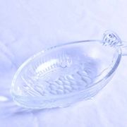 Vintage glass fish dish