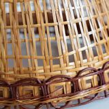 Vintage wicker pendant lamp