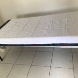 Antique embroidered white tablecloth and 8 napkins