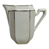 Art Deco, Limoge porcelain jug with gold rim circa 1930