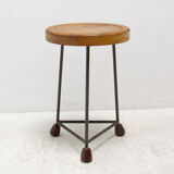 Tabouret industriel du milieu du siècle, années 1950, Tchécoslovaquie