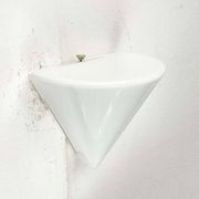 Wall lamp in glass from the Postmodern T+L Royal Typ L 133 series by Keuco, 1980s.