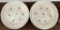 Set of 2 floral porcelain soup plates