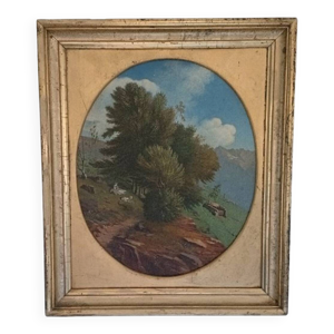 Huile sur toile, Lataste,