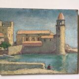 Oil on cardboard