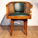 Vintage mahogany office armchair