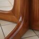 Extendable round table, solid wood, 1970