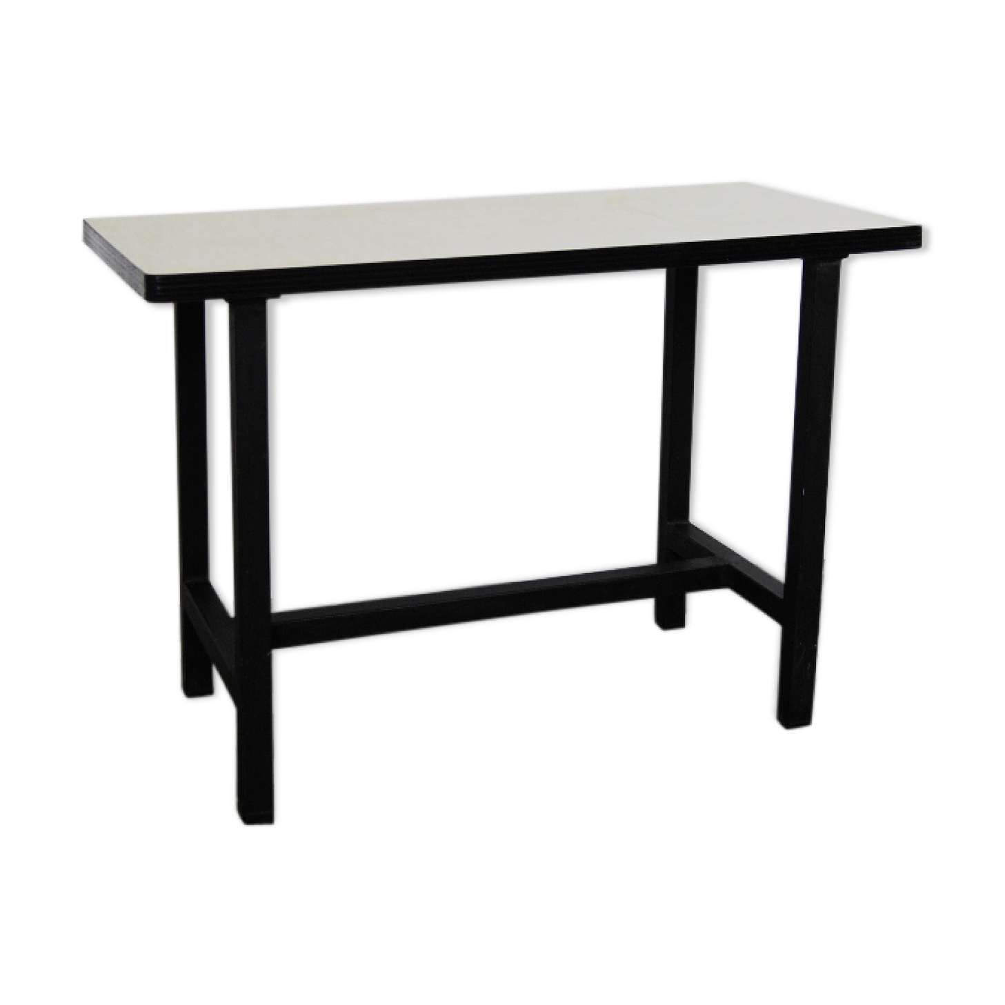 Formica and metal side table