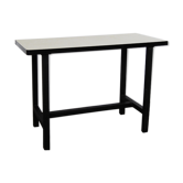Formica and metal side table