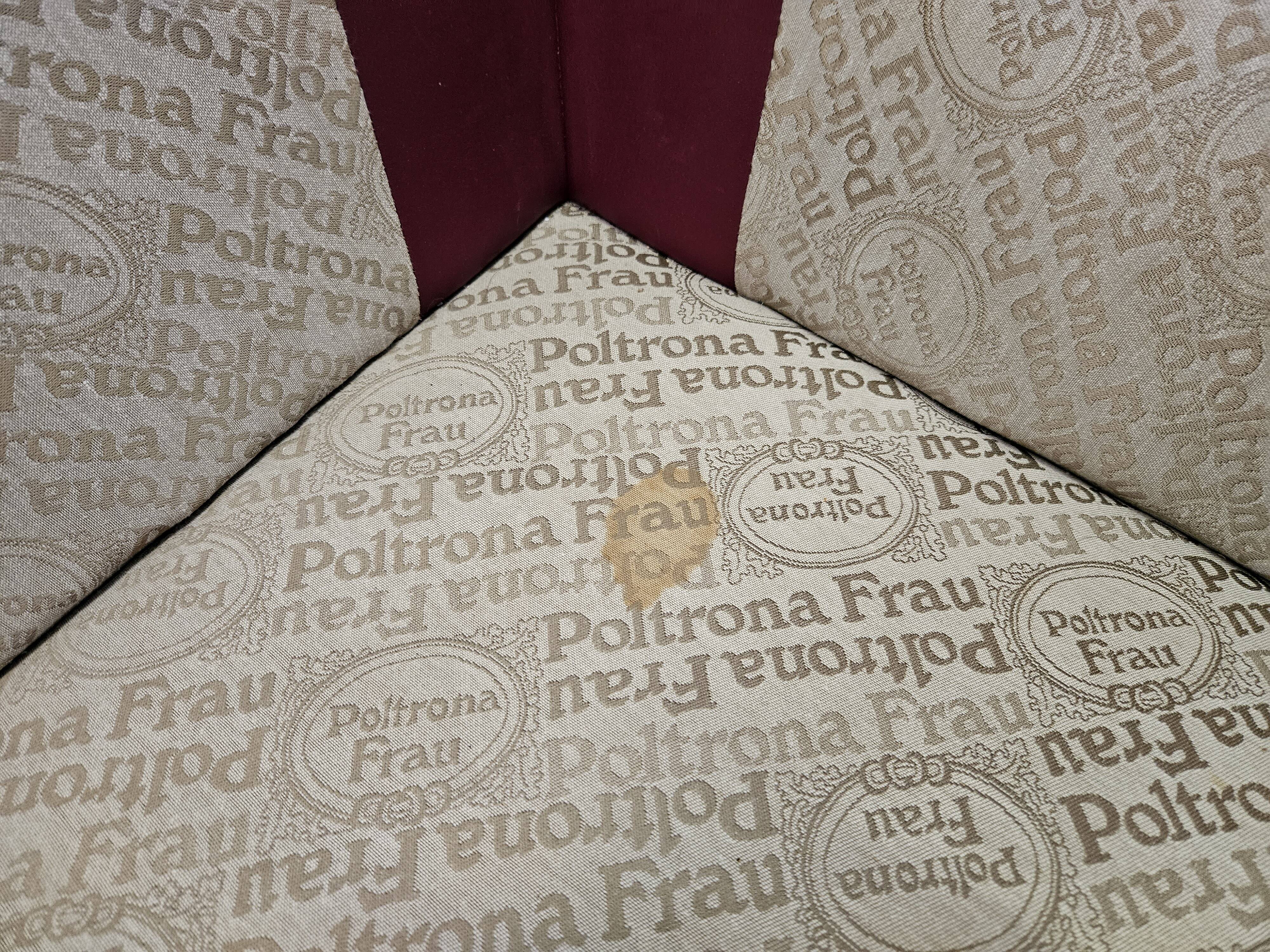 Canapé d'angle modulable Socrates en cuir bordeaux par Poltrona Frau, 1970