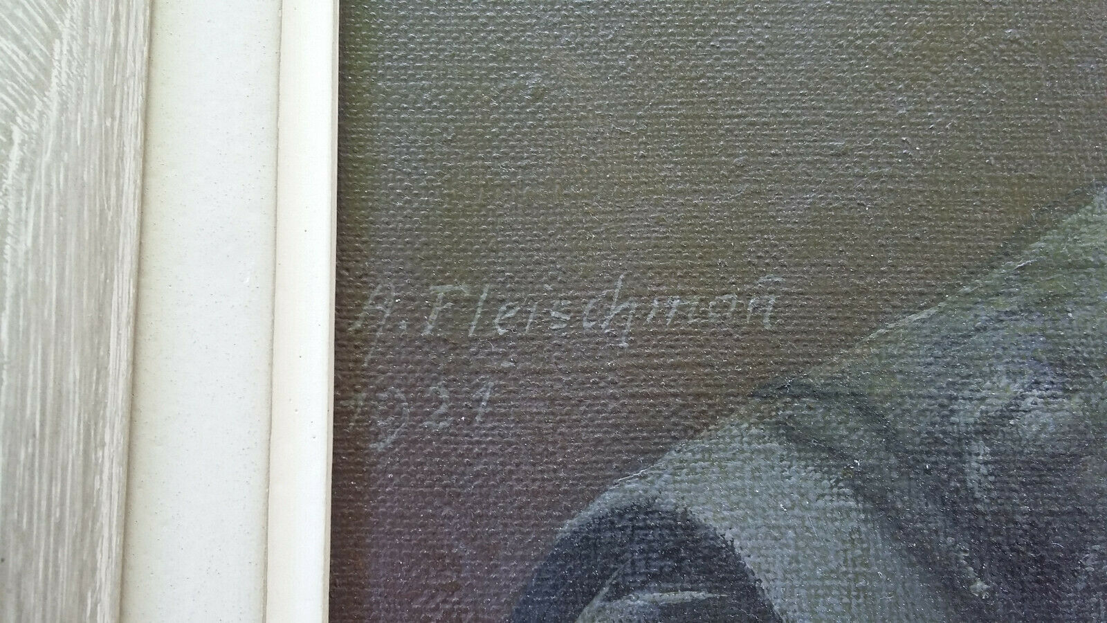 Huile sur toile signée 51 cm x 60 cm