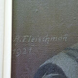 Oil on canvas signed 51 cm x 60 cm
