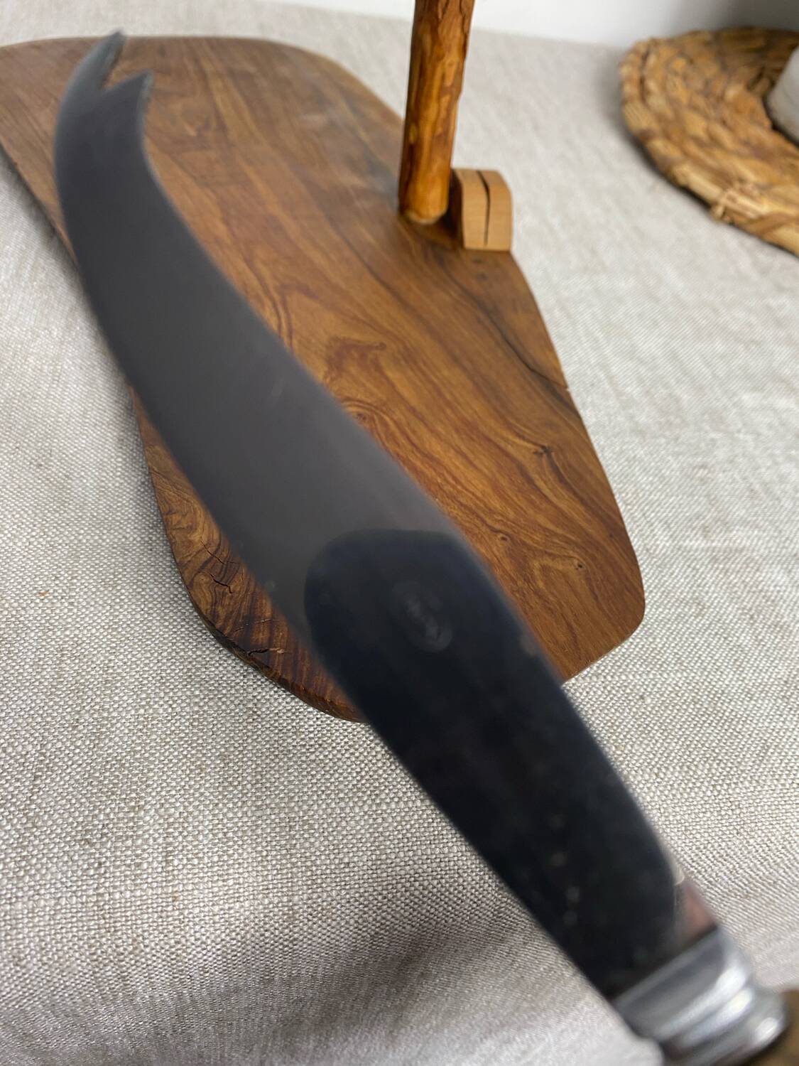 Olive wood cheese board
