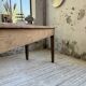 Pine and oak + walnut farmhouse table 1950