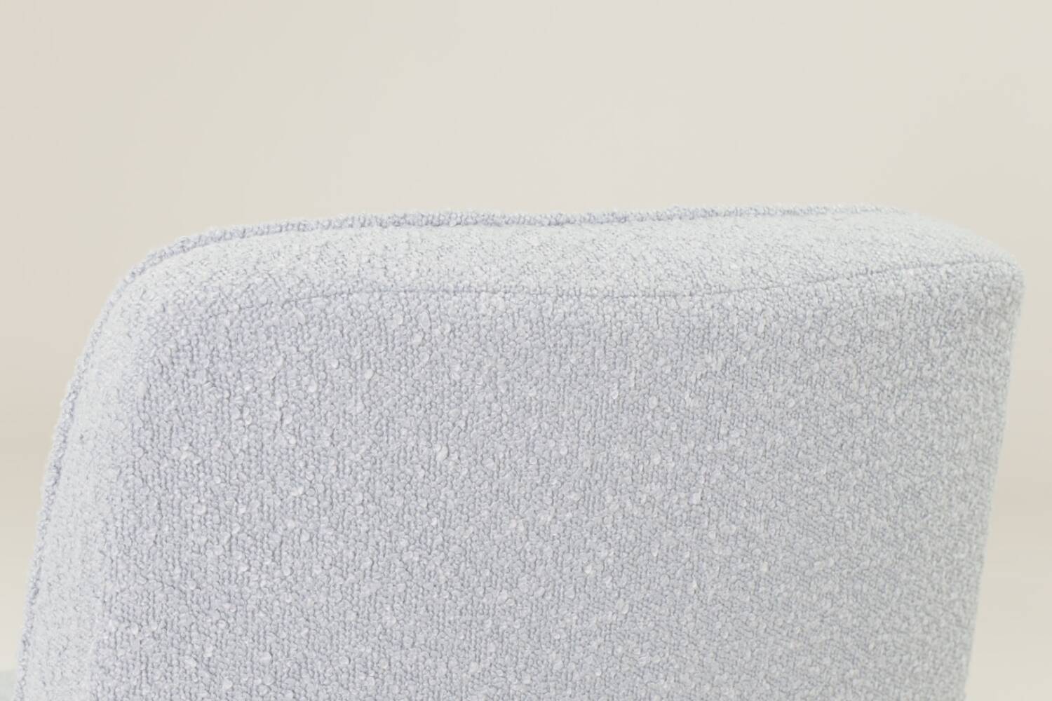 Vintage armchair Scandinavian design baby blue boucle