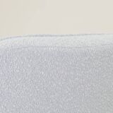 Vintage armchair Scandinavian design baby blue boucle