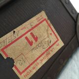 Suitcase box vintage with labels