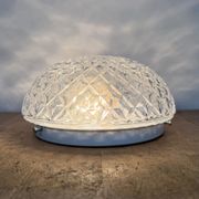 Vintage Glass Wall or Ceiling Light, 1970s
