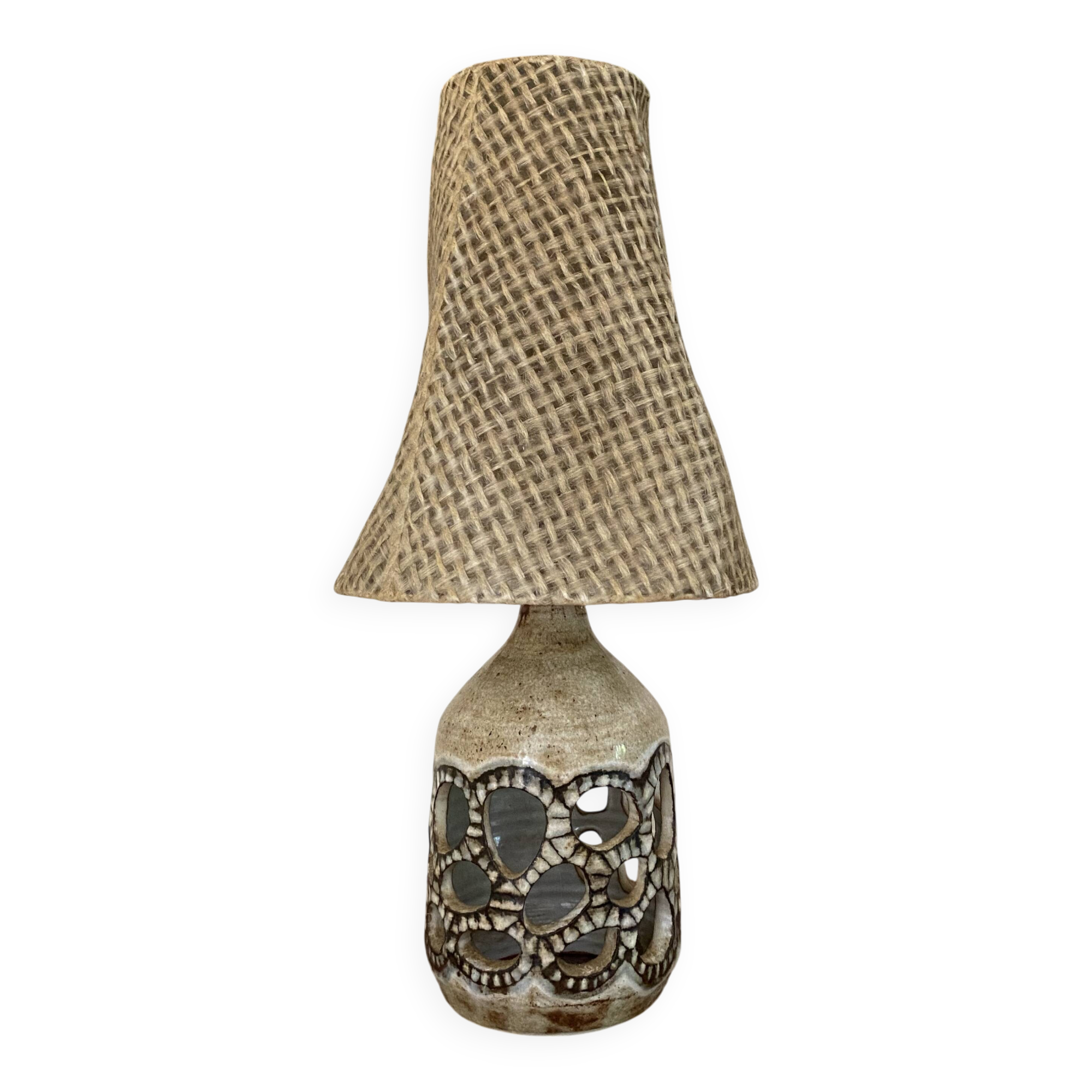 Lampe céramique atelier du Vieux Moulin Vallauris