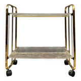 Luxury Trayx Textable Serving Trolley in Molded Plexiglas Ice