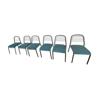 Lot de 6 chaises vintage