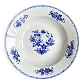 St Amand round hollow dish in blue earthenware