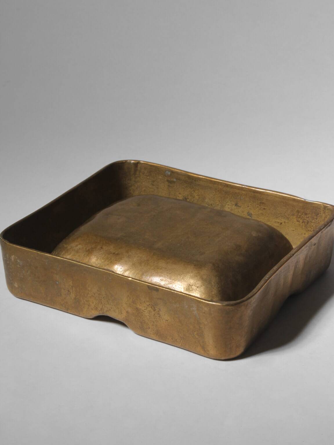 Cendrier en bronze brutalisme organique, années 1960