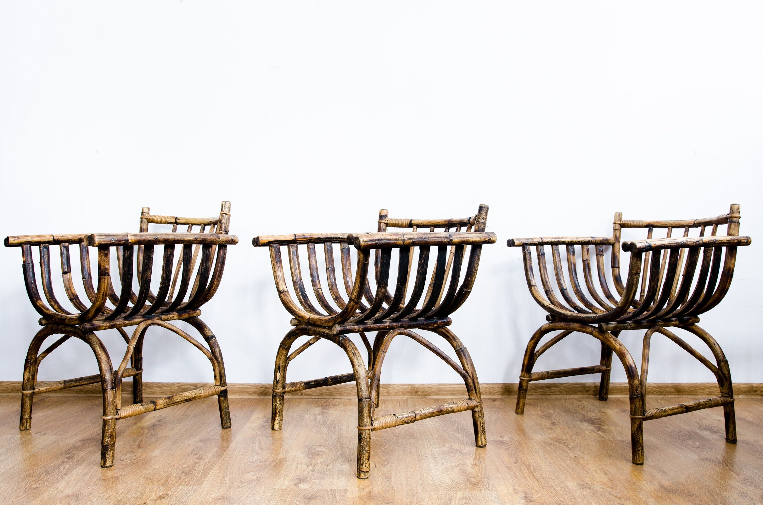 Art deco rattan armchairs 1920
