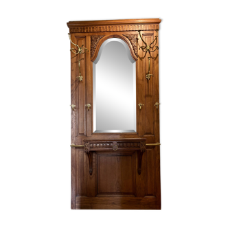 1920s wall-mounted coat rack