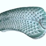 Dedar “splendido” velvet sofa, “sage” color, quilted