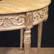 Console en laque italienne de style Louis XVI du 20e siècle
