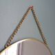 3 round gold metal mirrors, diameter 35, 30 and 20 cm