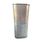 Vintage stainless steel vase 70s