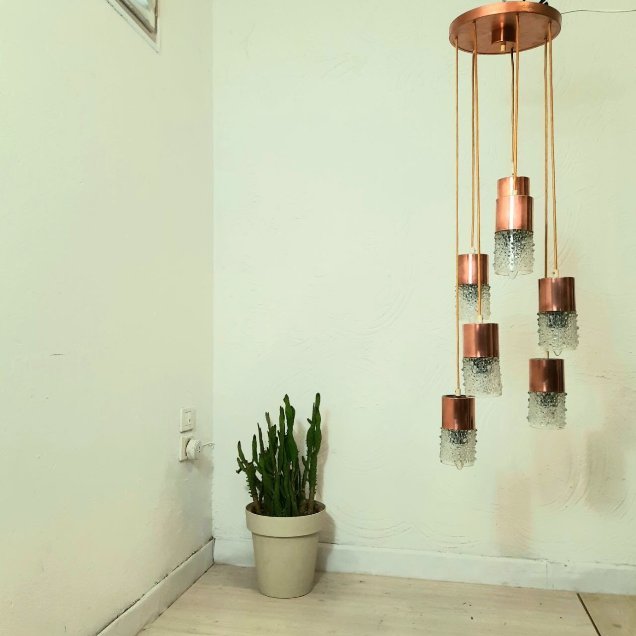 Cascade chandelier - vintage - VEB Narva - made in Germany.