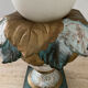 Lampe vintage en opaline et plâtre