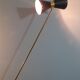 Italian Lamppost in Ball, Brass Spot diabolo double focus, Style 1950s