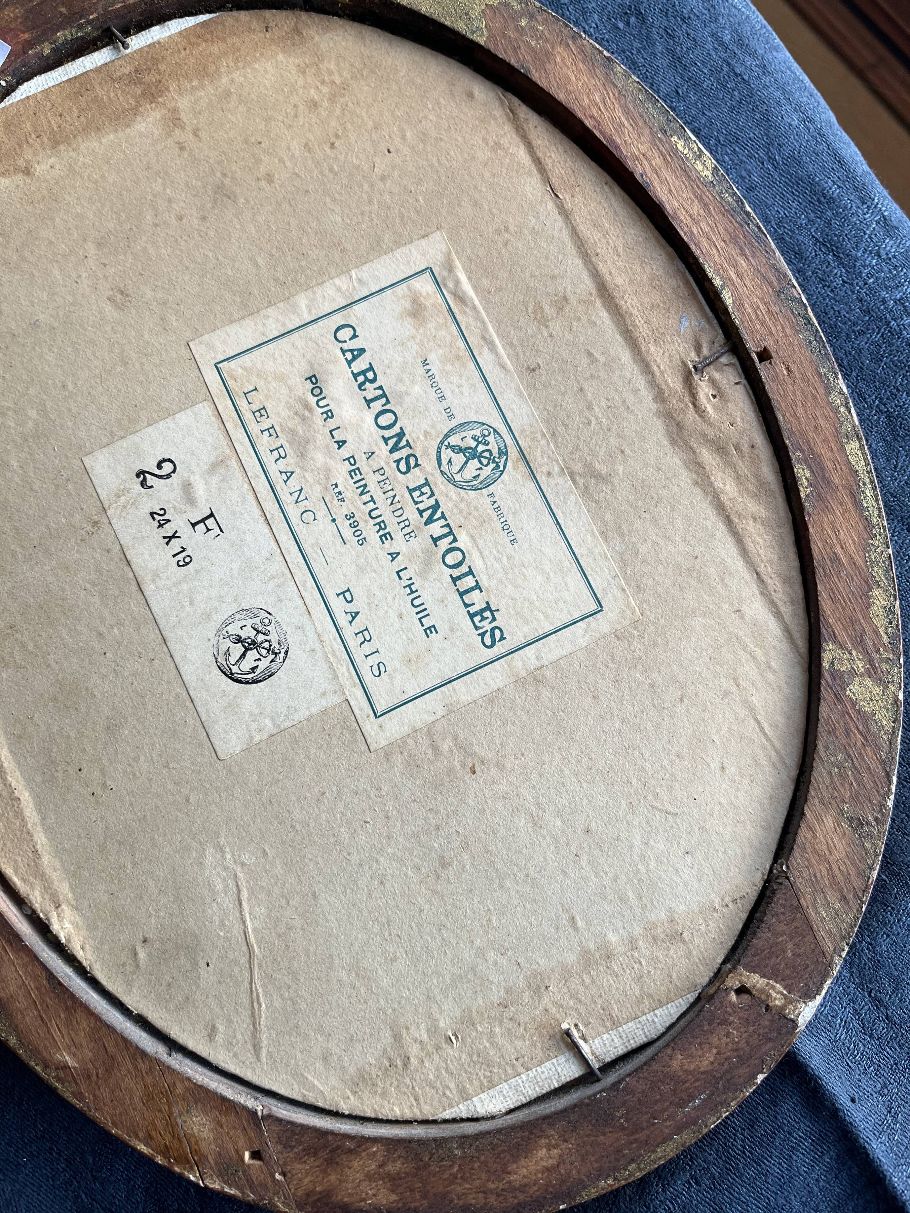 Pair of old portraits