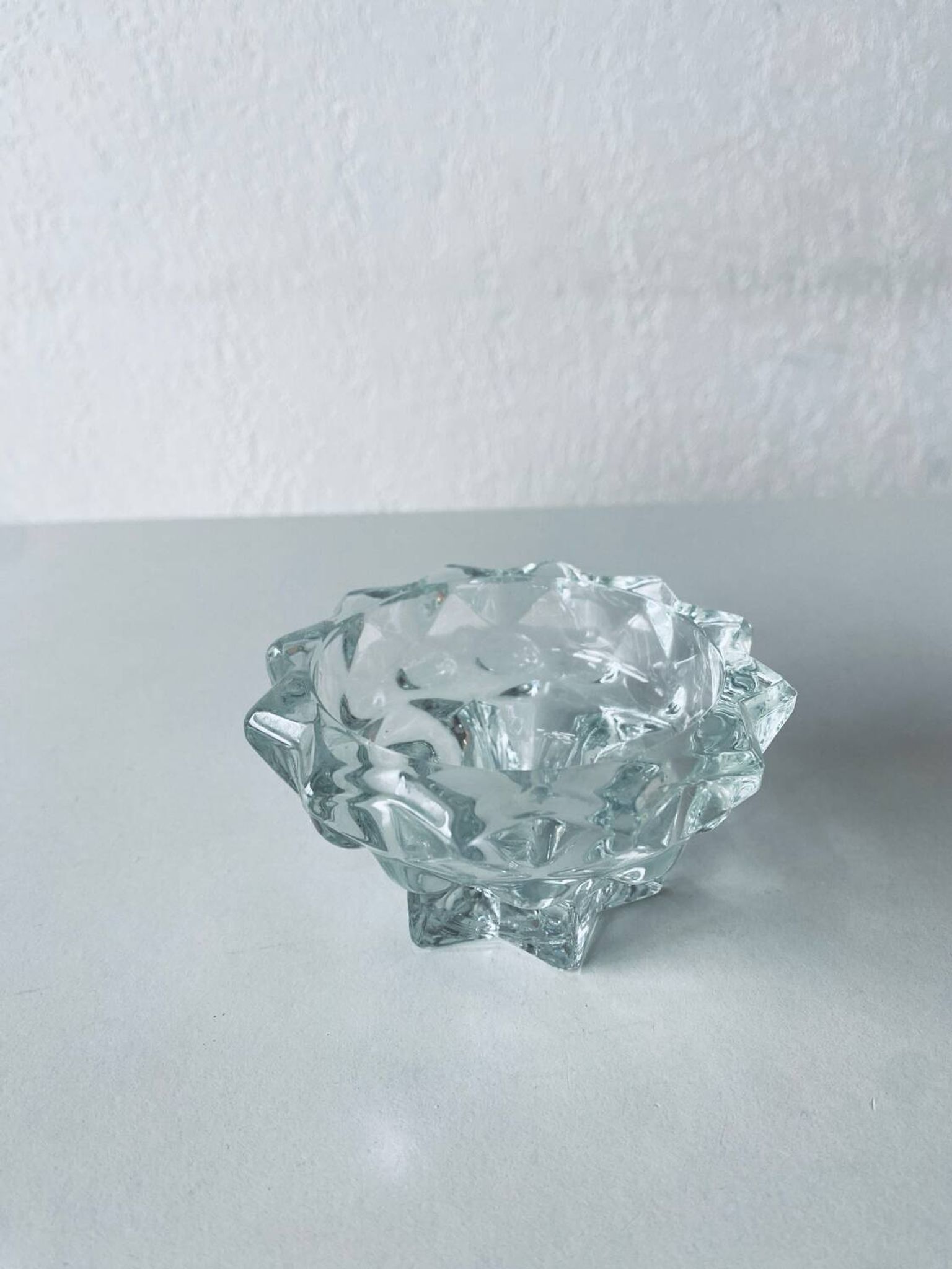 Bougeoir étoilé en cristal