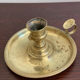 Christofle brass candle holder
