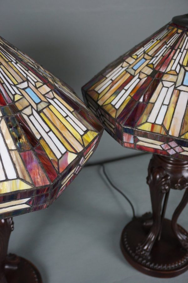Set of 2 Tiffany lamps