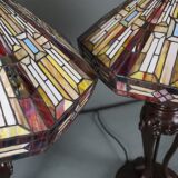 Set of 2 Tiffany lamps