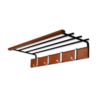 Scandinavian teak coat rack 1960s