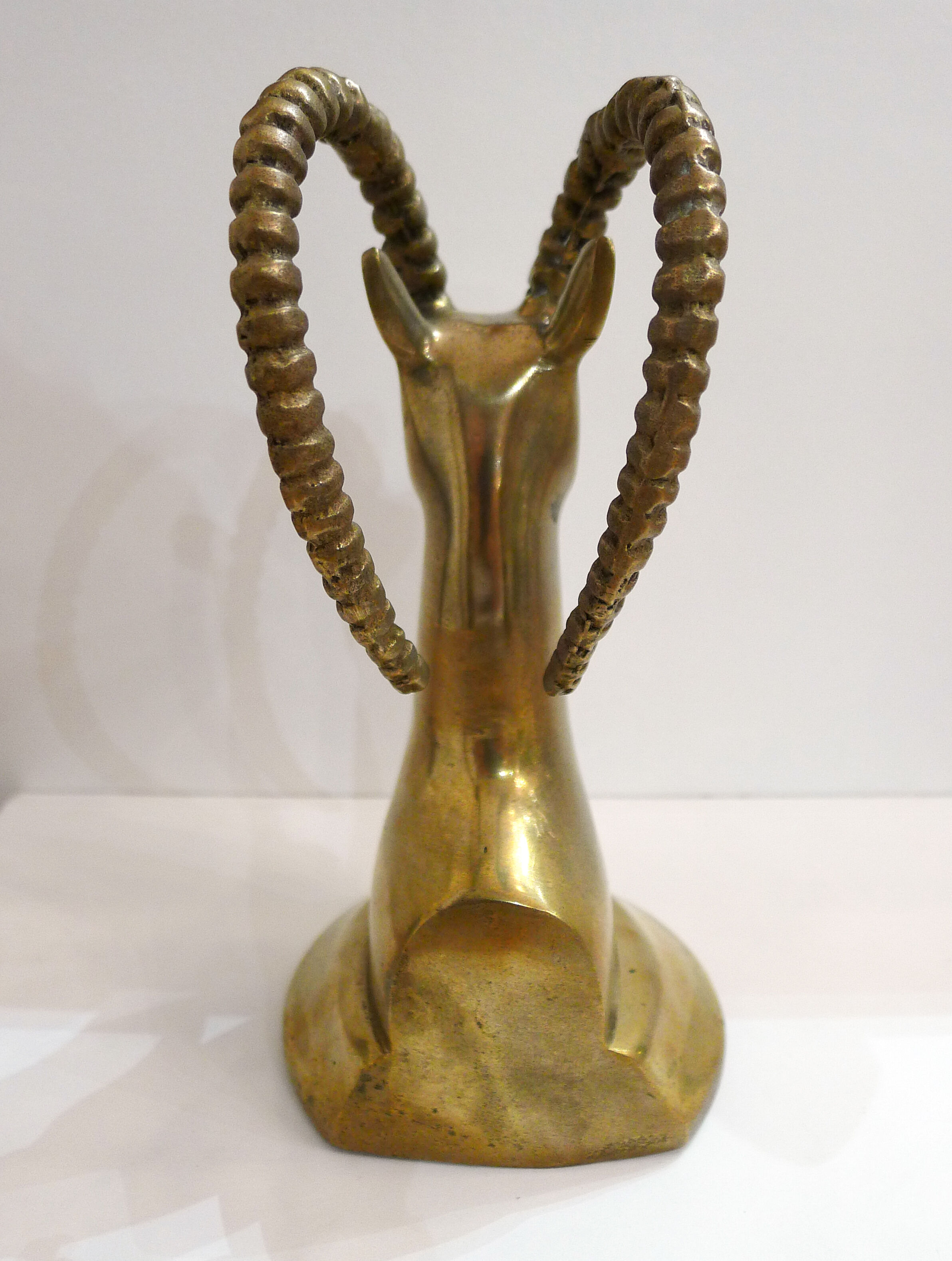 Book-ibex, solid brass, 1970'