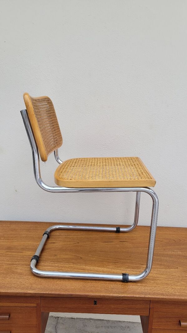 Chaise Marcel Breuer modèle B32 en cannage