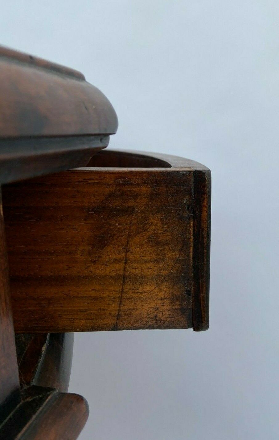 Encoignure 1940 1 door curve 1 small drawer