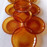 10 assiettes à dessert Arcoroc Sierra Ambre