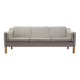 Canapé en hêtre, design danois, années 1970, production : Danemark