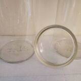 2 glass jars with lid