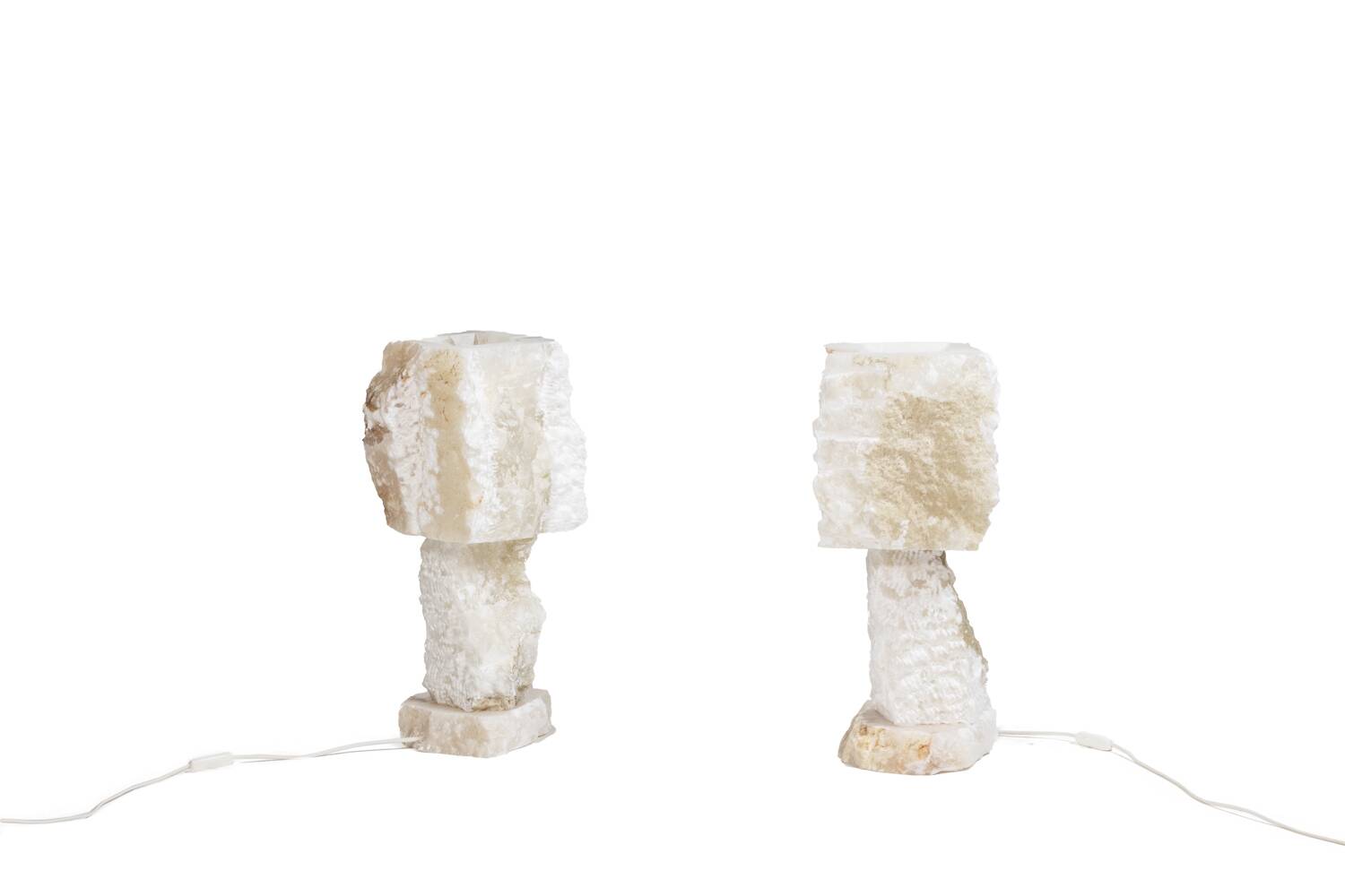 Alabaster lamp, contemporary work