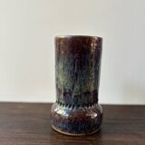 Vintage ceramic vase sign blue purple